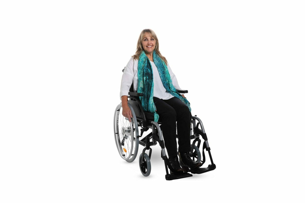 Sunrise Medical Breezy Basix Fixed Back Wheelchair with Drum Brakes (Self Propelled 16"/18"/20")