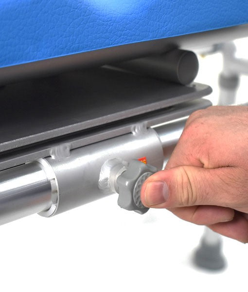 Royale Medical Transfer Bench – Sliding + Swivel Bench Aluminium Rust Free