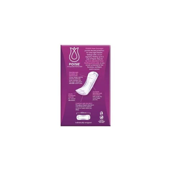 Poise Pads Overnights 10023812 400x130mm Female 770ml 400mm White