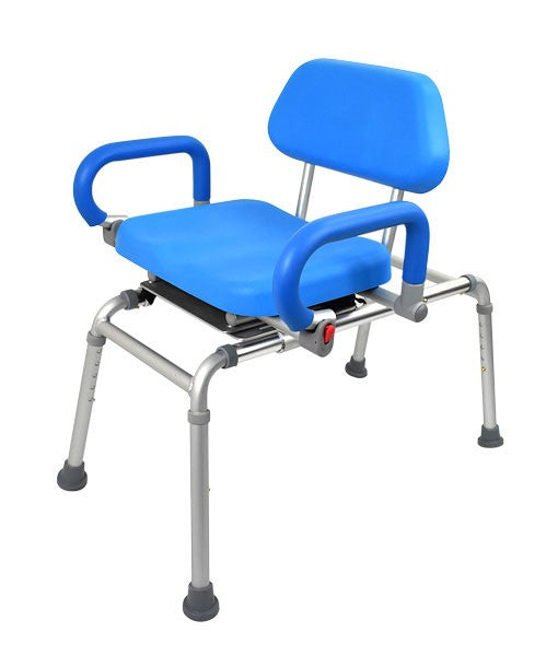 Royale Medical Transfer Bench β Sliding + Swivel Bench Aluminium Rust Free