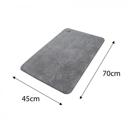 Absorbent and Waterproof Floor Mat - Grey 45cm x 70cm