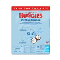 Huggies baby wipes coconut oil 3x80pk