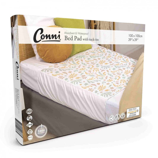 Conni Reusable Bed Pad with Tuck-ins