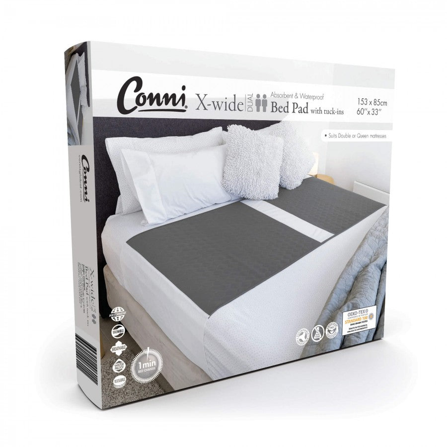 Conni X-wide Dual Reusable Bed Pad with Tuck-ins