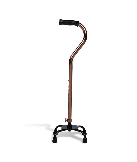 Walking Stick Quad Cane with Small Base