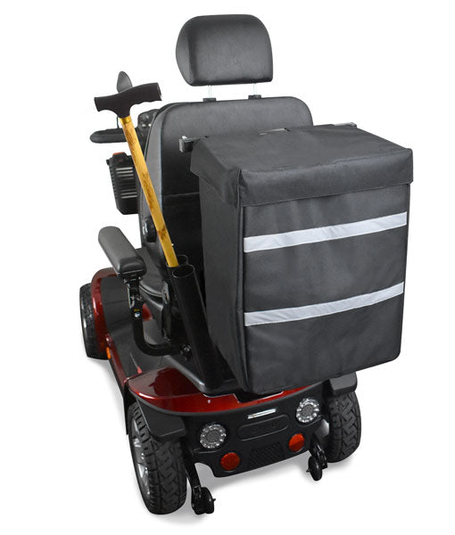 Rear Bag for Scooters & Cane Holder - with Night Reflect