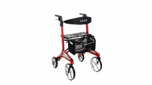 Hero Medical Outdoor Lite Walker – Aluminium Red