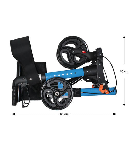 Travel Lite Portable Outdoor Seat Walker with Seat and Bag + Crutch Holder