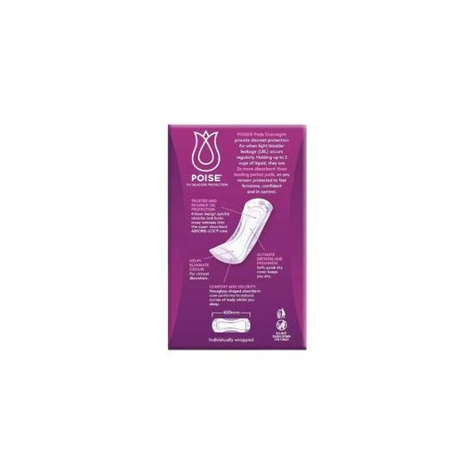 Poise Pads Overnights 10023812 400x130mm Female 770ml 400mm White