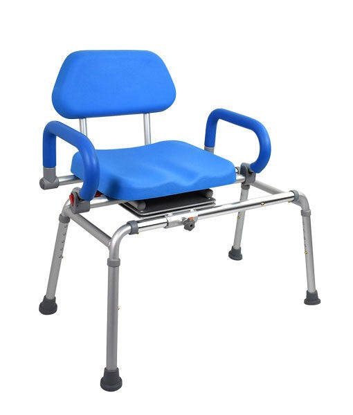 Royale Medical  Transfer Bench – Sliding + Swivel Bench Aluminium Rust Free