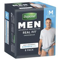 Depend Real Fit Underwear for Men Medium 8