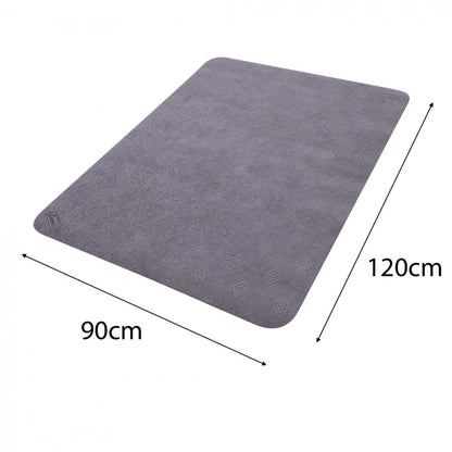 Anti Slip Absorbent Floor Mat - Double Classic - Grey