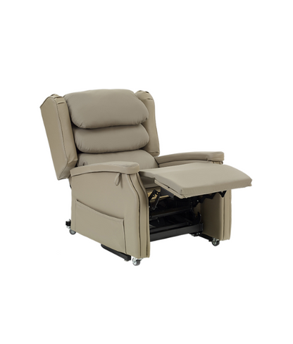 Configura Comfort Beige Vinyl Lift Chair (Twin Motor)