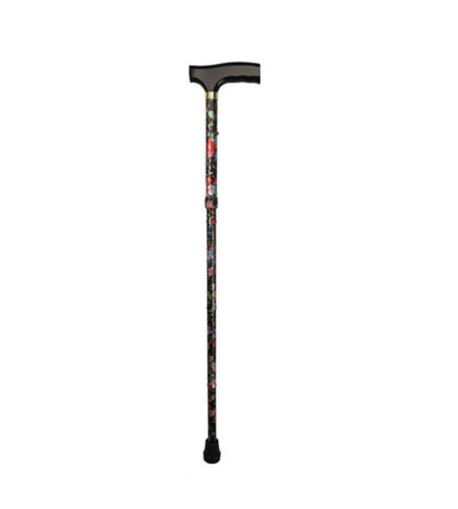 Days Patterned Folding Walking Stick