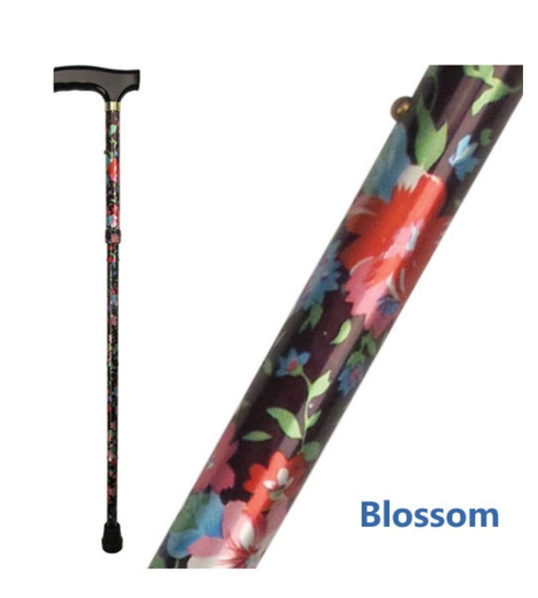 Days Patterned Folding Walking Stick