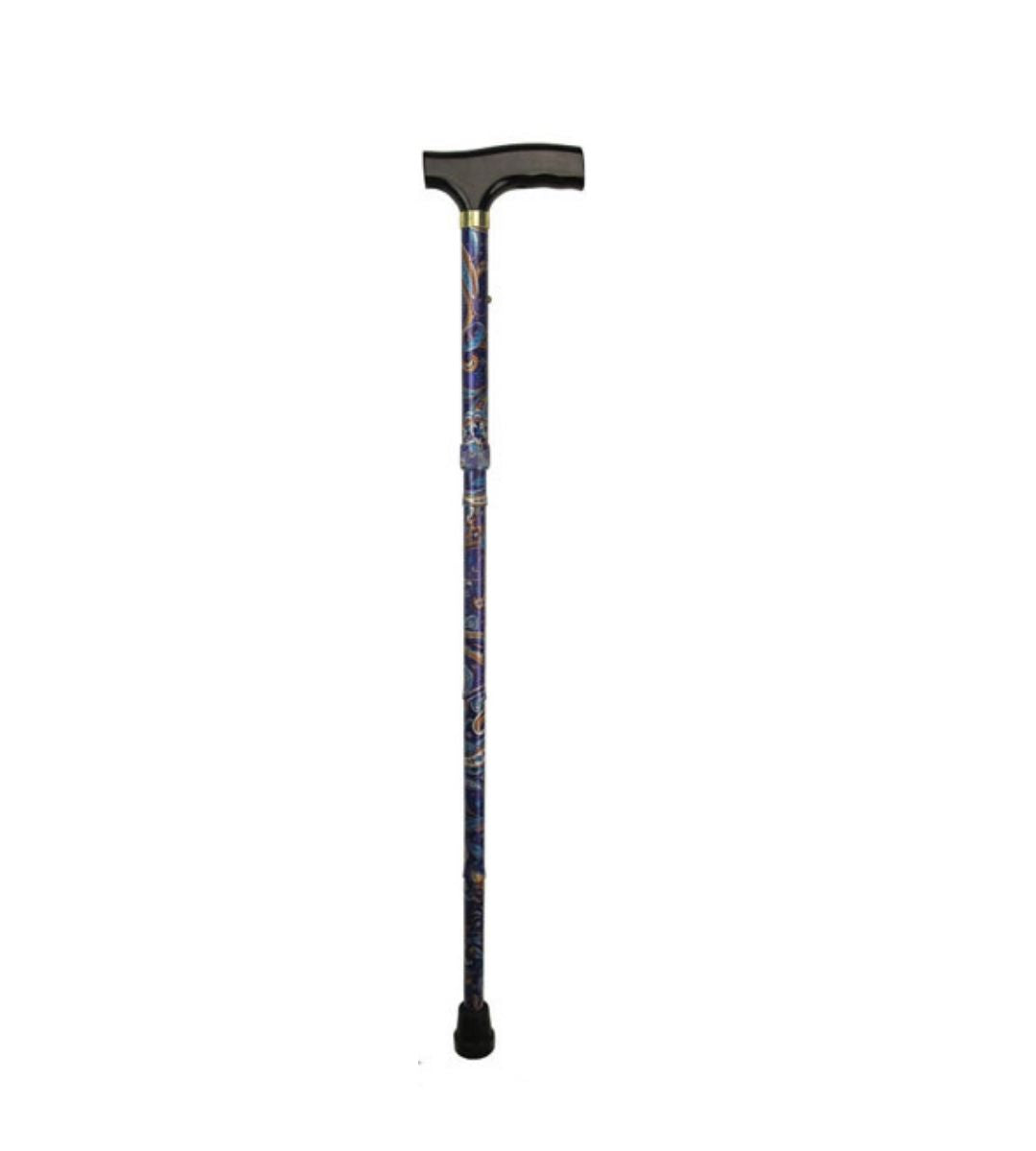 Days Patterned Folding Walking Stick