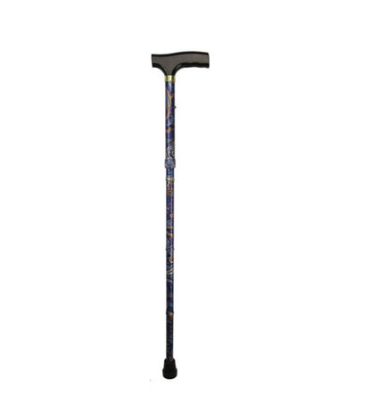 Days Patterned Folding Walking Stick