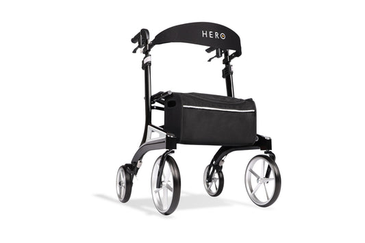 Hero Medical Outdoor Lite Seat Walker (Aluminium) black