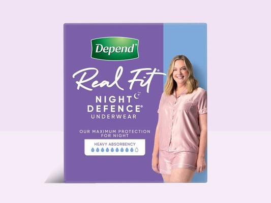 Depend Real Fit Night Defence Underwear for Women Large 8