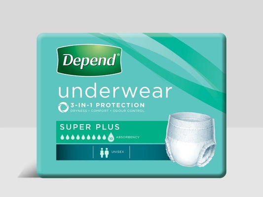 Depend Unisex Underwear Super Plus XL 9