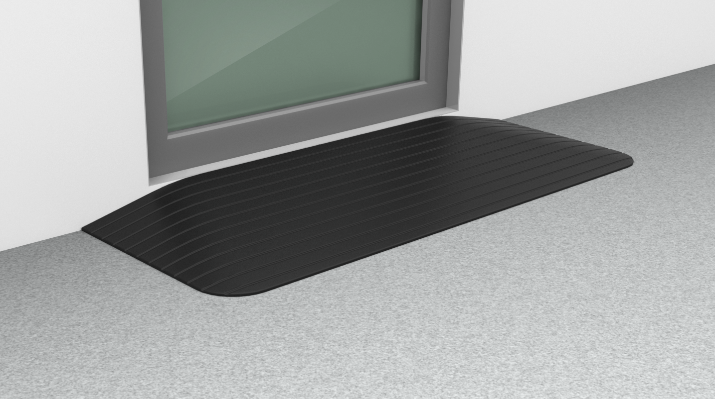 RedGum Rubber Wedge Ramp (100mm) – anpmobility