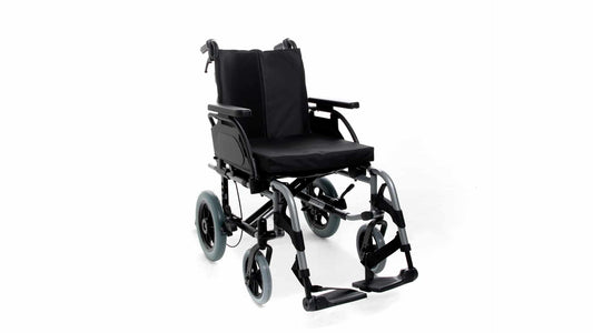 Sunrise Medical Breezy Basix Fixed Back Wheelchair with Drum Brakes (Transit 16"/18"/20")