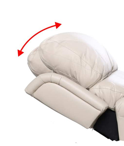 AAL - Quad Motor with Head & Lumbar Power Royale Chadwick Leather Taupe Beige