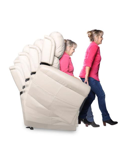 AAL - Quad Motor with Head & Lumbar Power Royale Chadwick Leather Taupe Beige