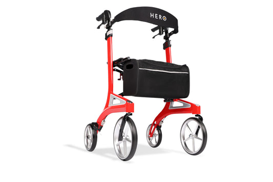 Hero Medical Outdoor Lite Walker – Aluminium Red