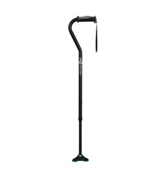 Hugo Offset Cane w/Quad Pod Tip Quad Cane