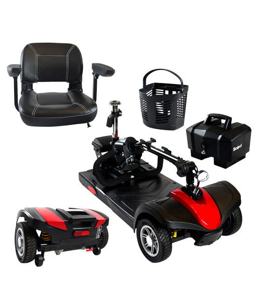 Scooter - Drive Scout Sport Quattro with Suspension + 22AH x 2 Suited Batteries - Drive Medical
