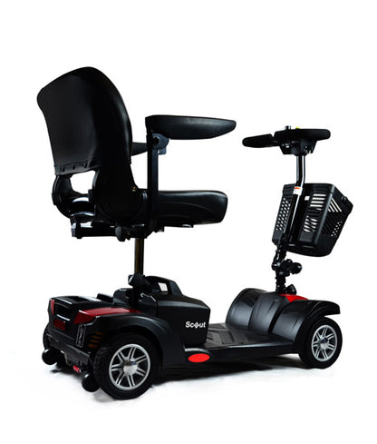 Scooter - Drive Scout Sport Quattro with Suspension + 22AH x 2 Suited Batteries - Drive Medical
