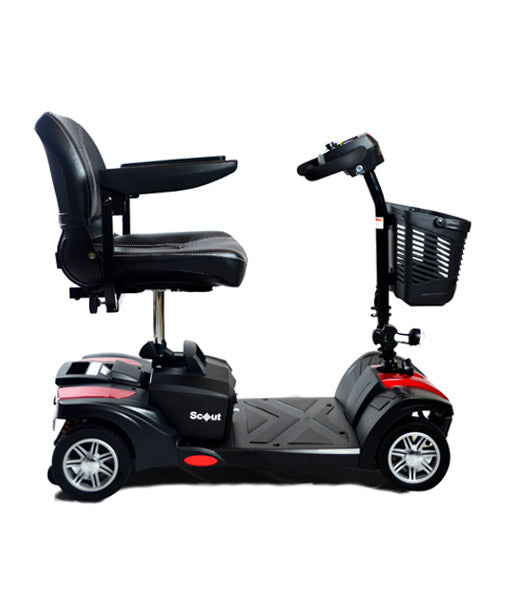 Scooter - Drive Scout Sport Quattro with Suspension + 22AH x 2 Suited Batteries - Drive Medical