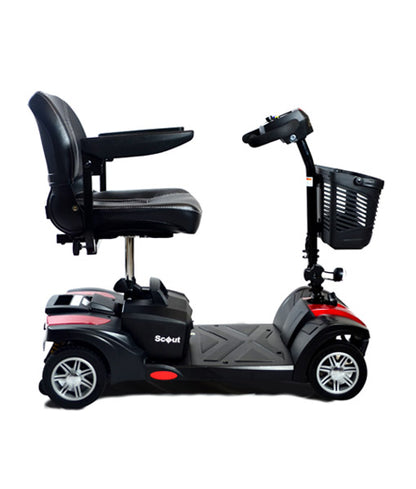 Scooter - Drive Scout Sport Quattro with Suspension + 22AH x 2 Suited Batteries - Drive Medical