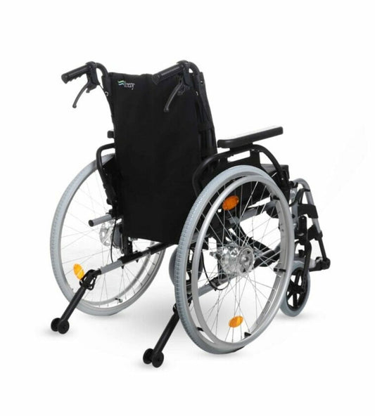 Sunrise Medical Breezy Basix Fixed Back Wheelchair with Drum Brakes (Self Propelled 16"/18"/20")