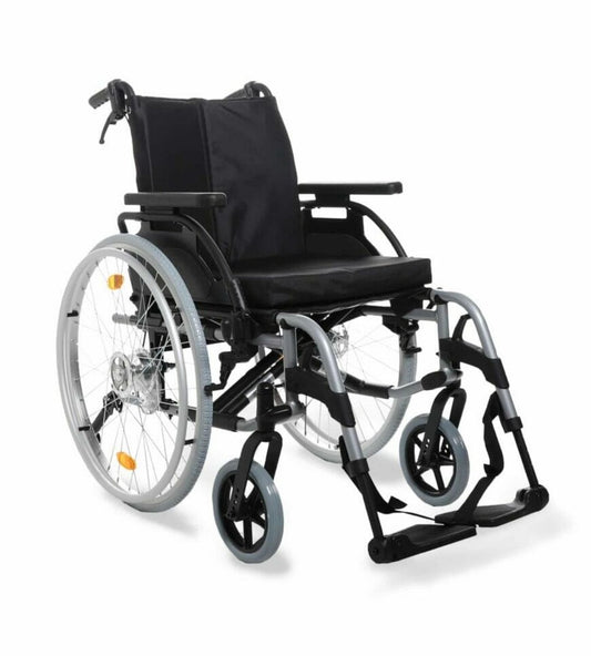 Sunrise Medical Breezy Basix Fixed Back Wheelchair with Drum Brakes (Self Propelled 16"/18"/20")