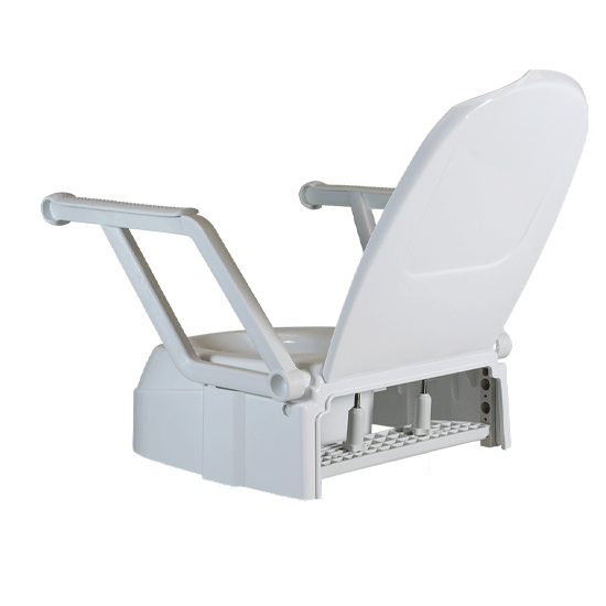Aspire Raised Toilet Seat with Swing Back Arms