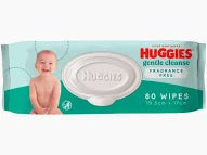 Huggies Gentle Cleanse Baby Wipes Fragrance Free | 80 Pack