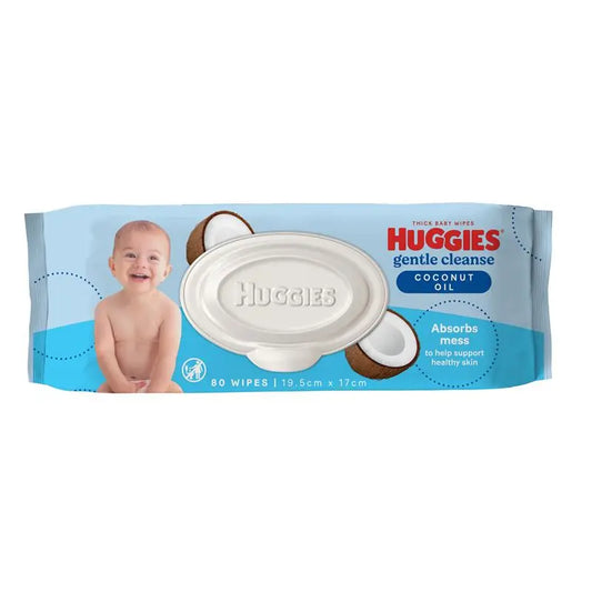 Huggies baby wipes coconut oil 80pk