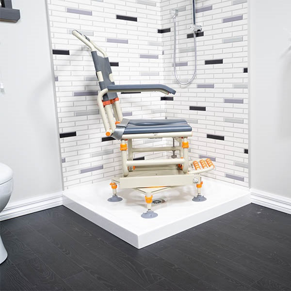 Showerbuddy On Tracks Shower Commode